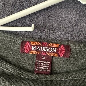 Madison Charcoal Knit Top